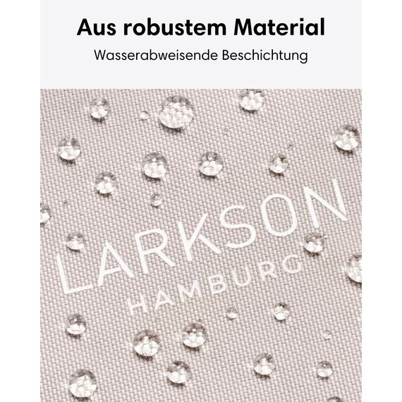 LARKSON Crossbody Bag Damen & Herren Beige - Solveig Small - Umhängetasche im Halbmond Style - Halbrunde Schultertasche - Moon Bag Design - Wasserabweisend
