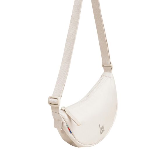 GOT BAG Moon Bag Umhängetasche aus Ocean Impact Kunststoff | Halbmondtasche wasserdicht | Hüfttasche Crossbody mit verstellbarem Schultergurt, Sof Shell (Mini), one size, Lässig