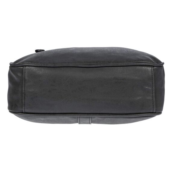 Christian Wippermann Damen Umhängetasche Mittelgroß - Strapazierfähiges, Wasserfestes Kunstleder in Leder Optik - Viele Fächer & Zwei Reißverschlüsse - 30x26x10cm, Trageriemen 155cm - Damenhandtasche