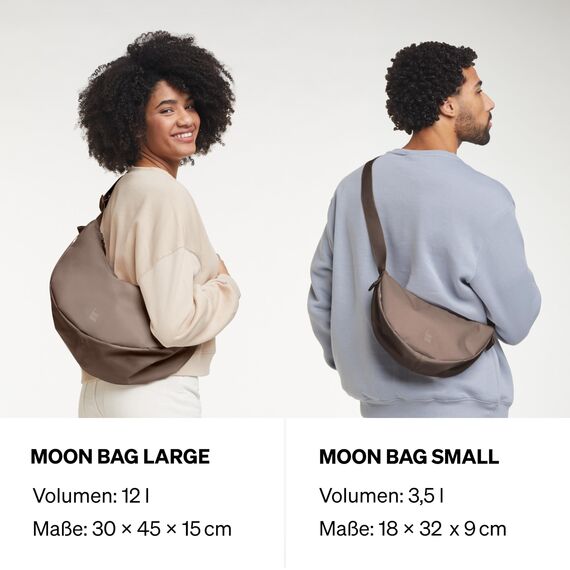 GOT BAG Crossbody Moon Bag | Halbmond Handtasche Wasserabweisend | Stylische Umhängetasche mit verstellbarem Gurt