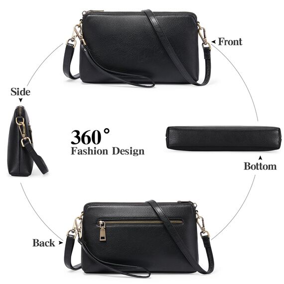 GAEKEAO Umhängetasche Damen Handy, Crossbody Bag , Tasche Geldbörse, Handtasche , mit Kartenfächer Verstellbar Abnehmbar Schultergurt für Frauen