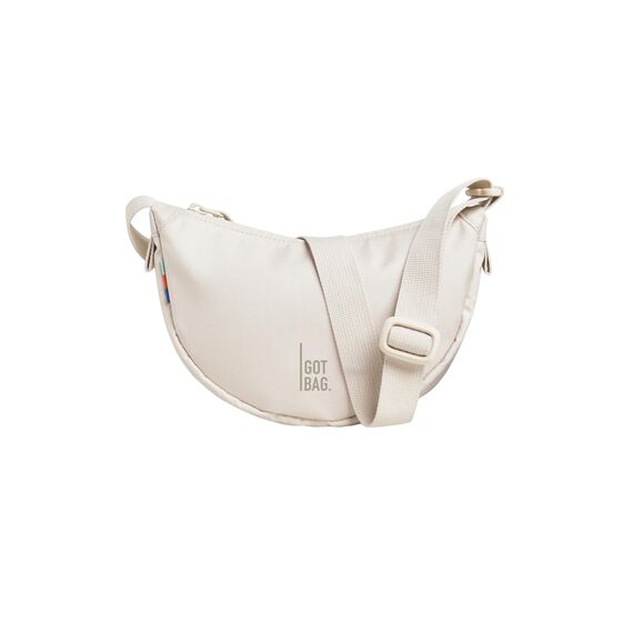 GOT BAG Moon Bag Umhängetasche aus Ocean Impact Kunststoff | Halbmondtasche wasserdicht | Hüfttasche Crossbody mit verstellbarem Schultergurt, Sof Shell (Mini), one size, Lässig