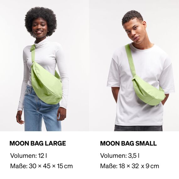 GOT BAG Crossbody Moon Bag | Halbmond Handtasche Wasserabweisend | Stylische Umhängetasche mit verstellbarem Gurt