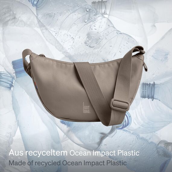 GOT BAG Crossbody Moon Bag | Halbmond Handtasche Wasserabweisend | Stylische Umhängetasche mit verstellbarem Gurt