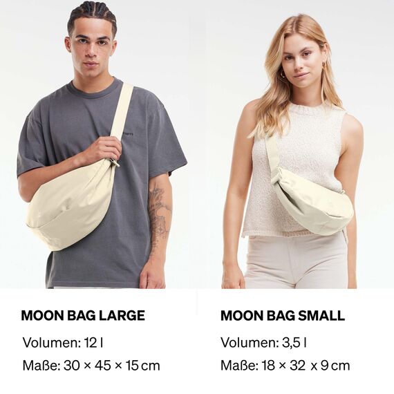 GOT BAG Moon Bag Small Monochrome Damenhandtasche, Salt, Salz