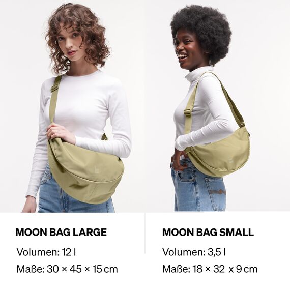 GOT BAG Crossbody Moon Bag | Halbmond Handtasche Wasserabweisend | Stylische Umhängetasche mit verstellbarem Gurt