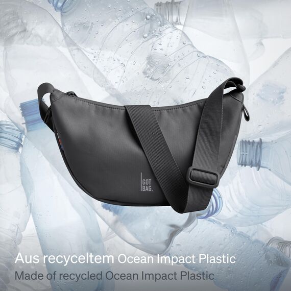 GOT BAG Crossbody Moon Bag | Halbmond Handtasche Wasserabweisend | Stylische Umhängetasche mit verstellbarem Gurt