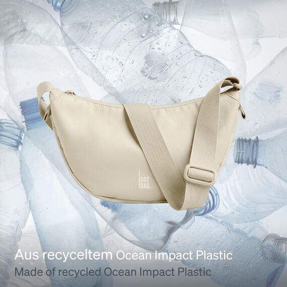 GOT BAG Moon Bag Small Monochrome Damenhandtasche, Salt, Salz