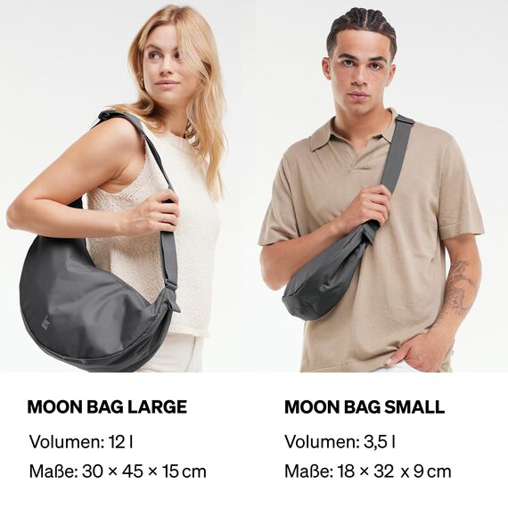 GOT BAG Crossbody Moon Bag | Halbmond Handtasche Wasserabweisend | Stylische Umhängetasche mit verstellbarem Gurt