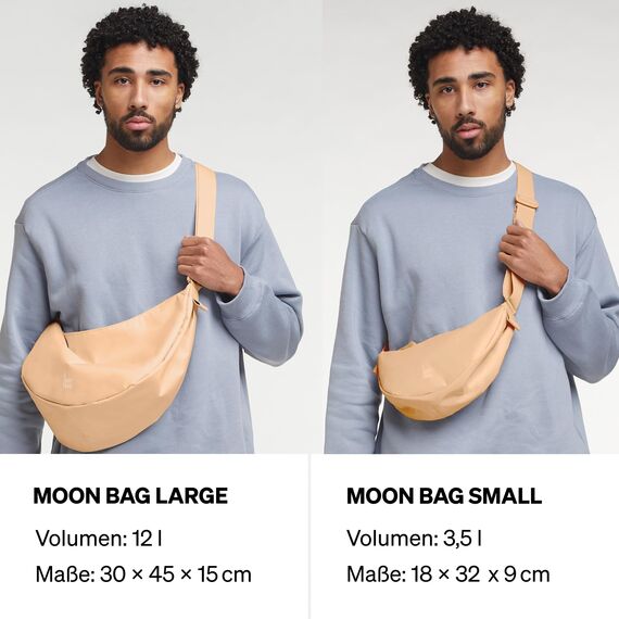GOT Bag Moon Bag Handtasche aus Ocean Impact Kunststoff | Halbmondtasche, wasserdicht, recycelt | Hüfttasche Crossbody mit verstellbarem Schultergurt, Krill (Small), S, Lässig