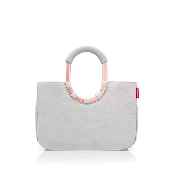reisenthel loopshopper M sky rose – Stabile Tasche mit praktischer Fächeraufteilung und großer Innentasche aus recycelten PET-Flaschen – wasserabweisendes Design