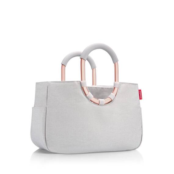reisenthel loopshopper M sky rose – Stabile Tasche mit praktischer Fächeraufteilung und großer Innentasche aus recycelten PET-Flaschen – wasserabweisendes Design