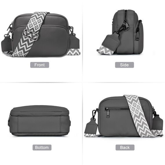 GASSDA Umhängetasche Damen Kleine Handtasche Damen PU Leder Crossbody Bag Moderne Taschen mit Abnehmbarem Schultergurt