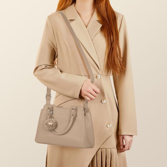 IGOLUMON Handtasche Damen Mittelgroß Tasche Leder Henkeltasche Damen-Henkeltaschen Tote Bag Handtaschen Taschen Schultertaschen Umhängetasche Schultertasche Damenhandtaschen Khaki