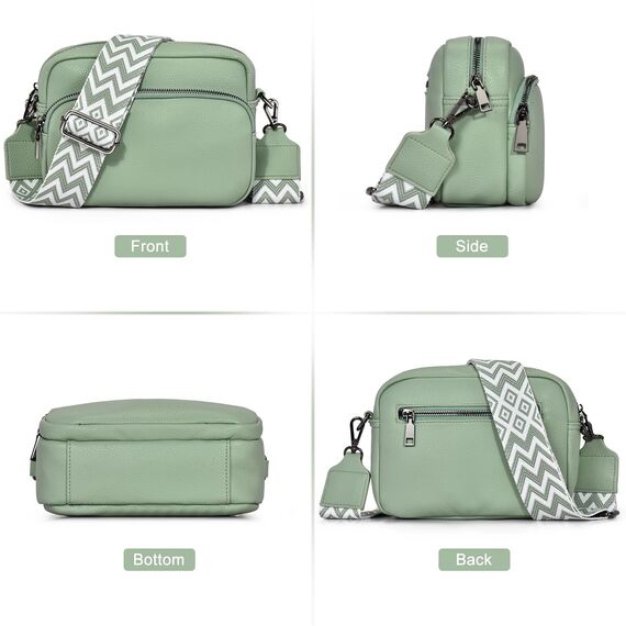 GASSDA Umhängetasche Damen Kleine Handtasche Damen PU Leder Crossbody Bag Moderne Taschen mit Abnehmbarem Schultergurt