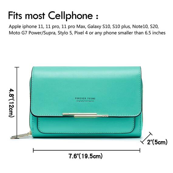 Roulens Klein Handy Umhängetasche,Damen Kleine Umhängetasche, Veganes Leder Crossbody Schultertasche Reisepass Handytasche mit Kartenschlitz Verstellbar Abnehmbar Schultergurt