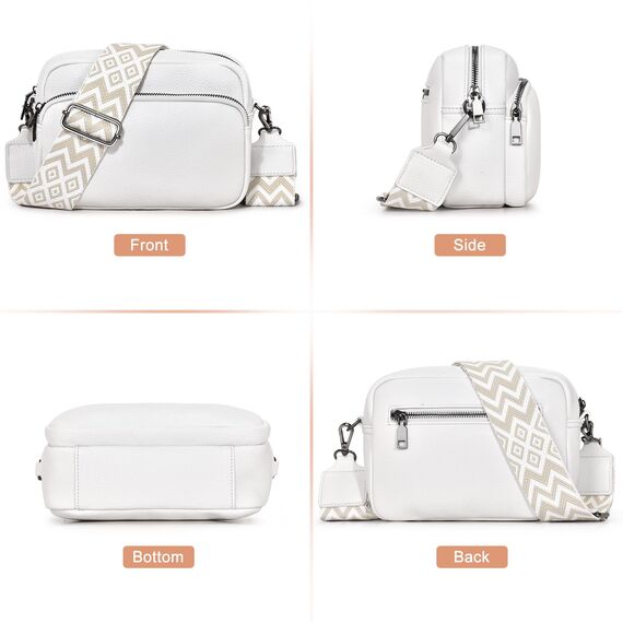 GASSDA Umhängetasche Damen Kleine Handtasche Damen PU Leder Crossbody Bag Moderne Taschen mit Abnehmbarem Schultergurt