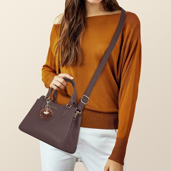 IGOLUMON Handtasche Damen Mittelgroß Tasche Leder Henkeltasche Damen-Henkeltaschen Tote Bag Handtaschen Taschen Schultertaschen Umhängetasche Schultertasche Damenhandtaschen Kaffee