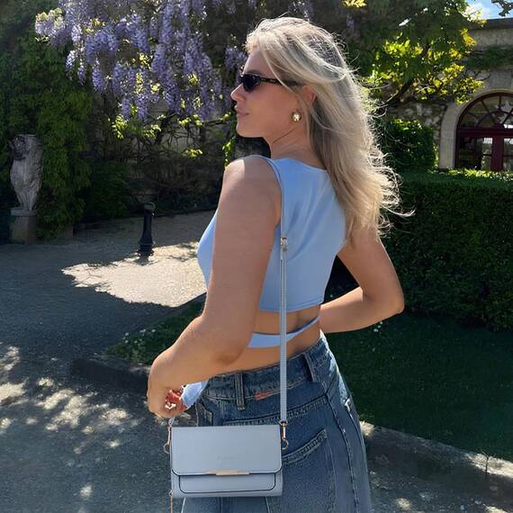 Roulens Klein Handy Umhängetasche,Damen Kleine Umhängetasche, Veganes Leder Crossbody Schultertasche Reisepass Handytasche mit Kartenschlitz Verstellbar Abnehmbar Schultergurt