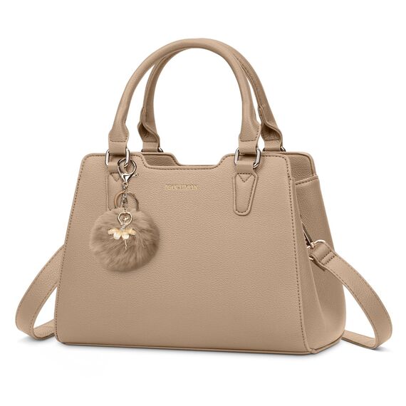 IGOLUMON Handtasche Damen Mittelgroß Tasche Leder Henkeltasche Damen-Henkeltaschen Tote Bag Handtaschen Taschen Schultertaschen Umhängetasche Schultertasche Damenhandtaschen Khaki