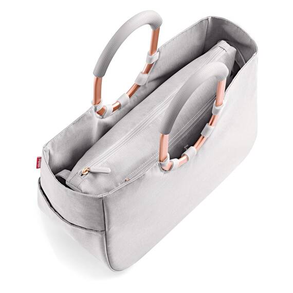 reisenthel loopshopper M sky rose – Stabile Tasche mit praktischer Fächeraufteilung und großer Innentasche aus recycelten PET-Flaschen – wasserabweisendes Design