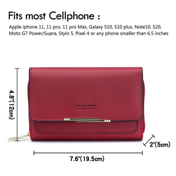 Roulens Klein Handy Umhängetasche,Damen Kleine Umhängetasche, Veganes Leder Crossbody Schultertasche Reisepass Handytasche mit Kartenschlitz Verstellbar Abnehmbar Schultergurt