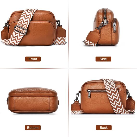 GASSDA Umhängetasche Damen Kleine Handtasche Damen PU Leder Crossbody Bag Moderne Taschen mit Abnehmbarem Schultergurt