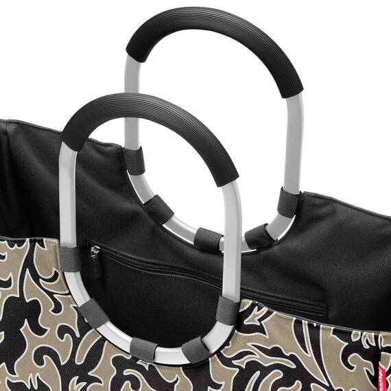reisenthel loopshopper L baroque marble Stabile Tasche mit praktischen Fächern aus recycelten PET-Flaschen Charmantes und wasserabweisendes Design
