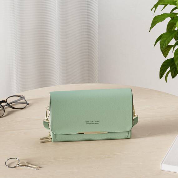 Roulens Klein Handy Umhängetasche,Damen Kleine Umhängetasche, Veganes Leder Crossbody Schultertasche Reisepass Handytasche mit Kartenschlitz Verstellbar Abnehmbar Schultergurt