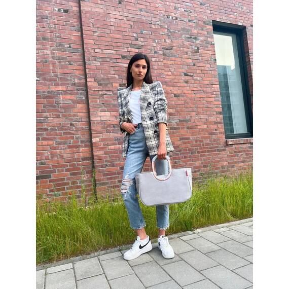 reisenthel loopshopper M sky rose – Stabile Tasche mit praktischer Fächeraufteilung und großer Innentasche aus recycelten PET-Flaschen – wasserabweisendes Design