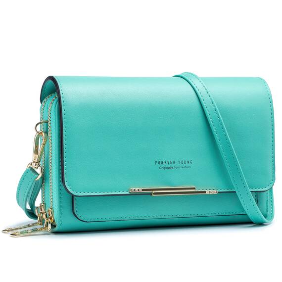 Roulens Klein Handy Umhängetasche,Damen Kleine Umhängetasche, Veganes Leder Crossbody Schultertasche Reisepass Handytasche mit Kartenschlitz Verstellbar Abnehmbar Schultergurt
