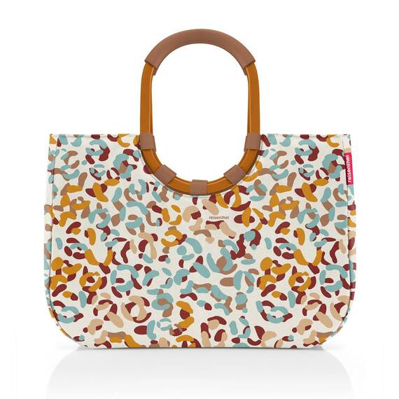 reisenthel loopshopper L Stabile Tasche mit praktischen Fächern aus recycelten PET-Flaschen Charmantes und wasserabweisendes Design, Farbe:safari sand