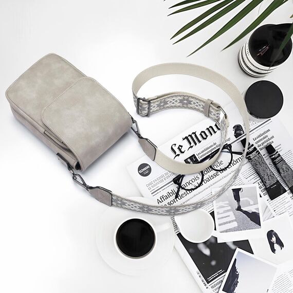 MUIIKOLA Handytasche zum Umhängen，RFID-Blockierung große Kapazität Handy Umhängetasche Damen Veganes Leder，Handytasche mit Geldbörse zum Umhängen，umhängetasche damen Breiter Gurt