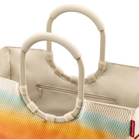 reisenthel loopshopper L mesh tropical – Stabile Tasche mit praktischen Fächern aus recycelten PET-Flaschen – Charmantes und wasserabweisendes Design