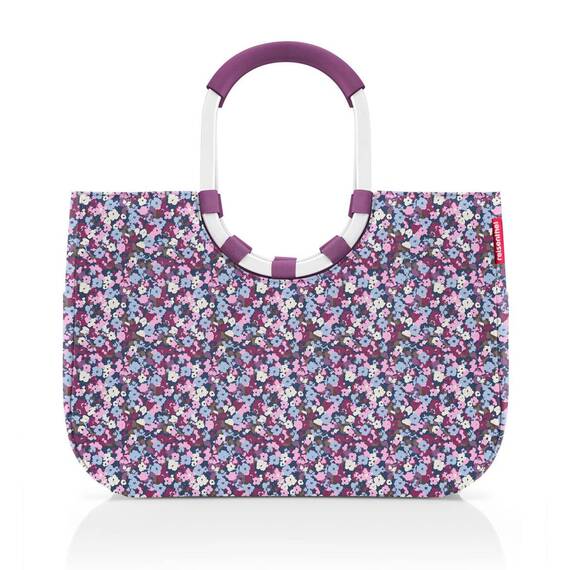 reisenthel loopshopper L Stabile Tasche mit praktischen Fächern aus recycelten PET-Flaschen Charmantes und wasserabweisendes Design, Farbe:viola mauve