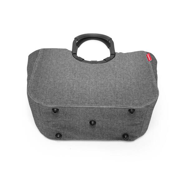 reisenthel loopshopper L twist silver - Stabile Shoppingtasche oder Handtasche mit praktischen Fächern aus recycelten PET-Flaschen