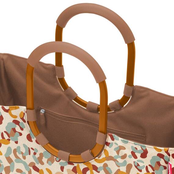 reisenthel loopshopper L Stabile Tasche mit praktischen Fächern aus recycelten PET-Flaschen Charmantes und wasserabweisendes Design, Farbe:safari sand