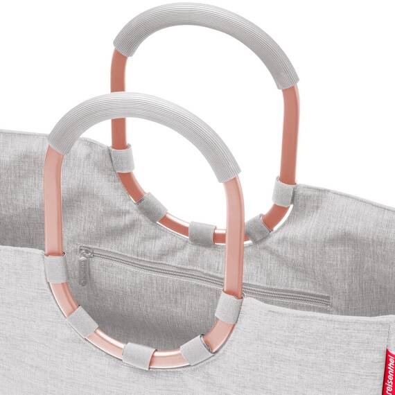 reisenthel loopshopper L Stabile Tasche mit praktischen Fächern aus recycelten PET-Flaschen Charmantes und wasserabweisendes Design, Farbe:twist azure
