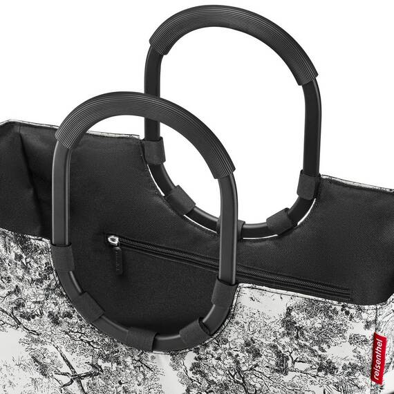 reisenthel loopshopper L jacquard grey – Stabile Tasche mit praktischen Fächern aus recycelten PET-Flaschen – Charmantes und wasserabweisendes Design