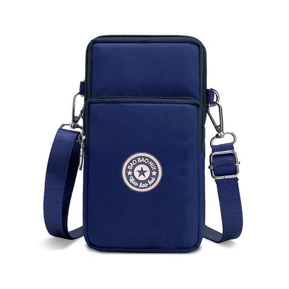 Aucuu Handytasche zum Umhängen Damen，Nylon Kleine Umhängetasche mit Kopfhörer Eingang，Mini Crossbody Schultertasche Handytasche，Handy Schultertasche ür Handy unter 7 Zoll