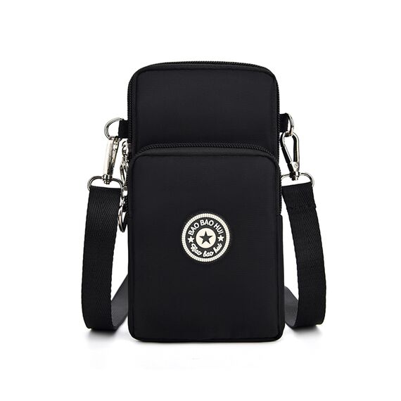 Aucuu Handytasche zum Umhängen Damen，Nylon Kleine Umhängetasche mit Kopfhörer Eingang，Mini Crossbody Schultertasche Handytasche，Handy Schultertasche ür Handy unter 7 Zoll