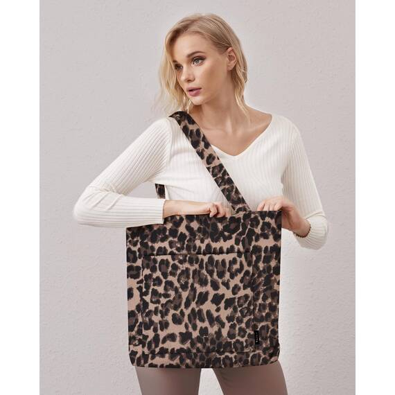 Prite Handtasche Damen Tote Bag Shopper Groß Umhängetasche Cord Beuteltasche Stofftasche für College Schule Arbeit Reisen Einkaufen