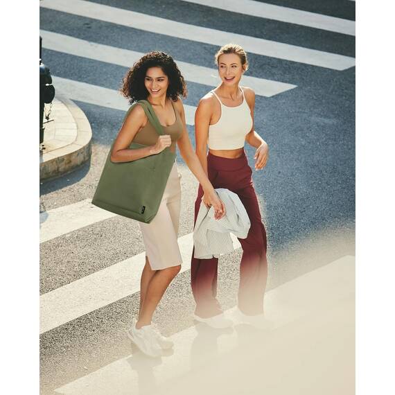 Prite Handtasche Damen Tote Bag Shopper Groß Umhängetasche Cord Beuteltasche Stofftasche für College Schule Arbeit Reisen Einkaufen (Grün)