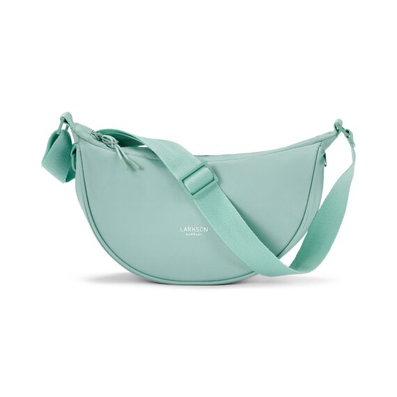 LARKSON Crossbody Bag Damen & Herren Mint - Solveig Small - Umhängetasche im Halbmond Style - Halbrunde Schultertasche - Moon Bag Design - Wasserabweisend
