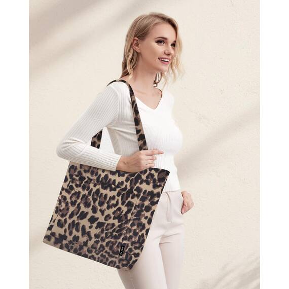 Prite Handtasche Damen Tote Bag Shopper Groß Umhängetasche Cord Beuteltasche Stofftasche für College Schule Arbeit Reisen Einkaufen