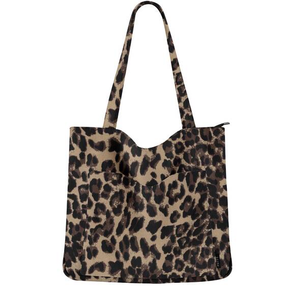 Prite Handtasche Damen Tote Bag Shopper Groß Umhängetasche Cord Beuteltasche Stofftasche für College Schule Arbeit Reisen Einkaufen
