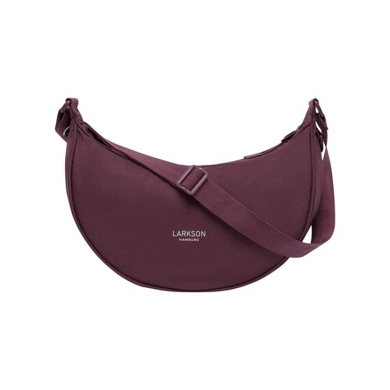 LARKSON Crossbody Bag Damen & Herren Rot - Solveig Medium - Umhängetasche im Halbmond Style - Halbrunde Schultertasche - Moon Bag Design - Wasserabweisend