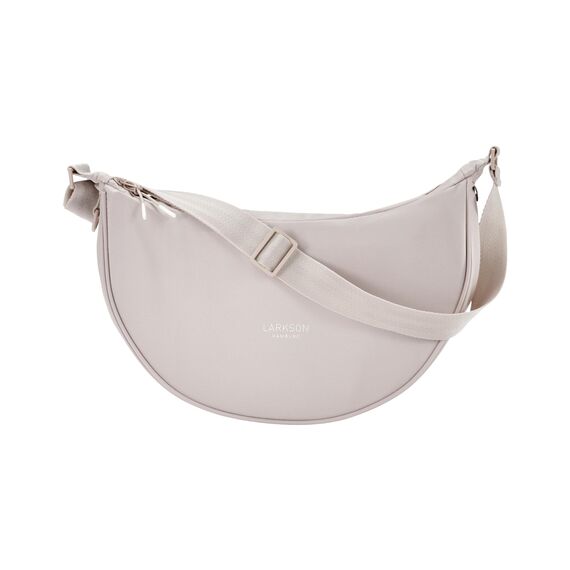 LARKSON Crossbody Bag Damen & Herren Beige - Solveig Medium - Umhängetasche im Halbmond Style - Halbrunde Schultertasche - Moon Bag Design - Wasserabweisend