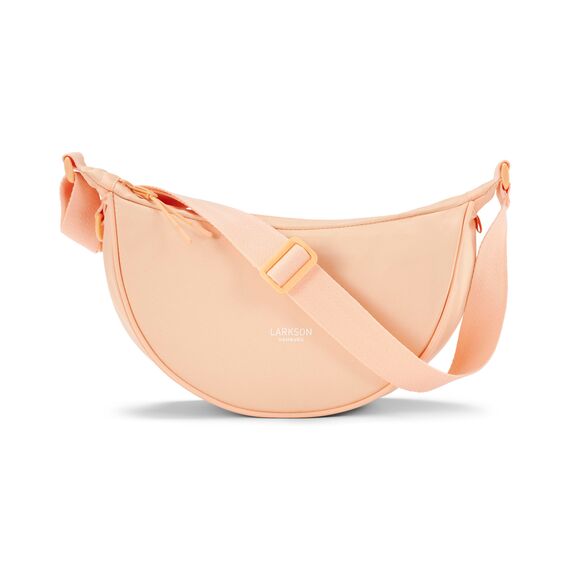 LARKSON Crossbody Bag Damen & Herren Pfirsich - Solveig Small - Umhängetasche im Halbmond Style - Halbrunde Schultertasche - Moon Bag Design - Wasserabweisend