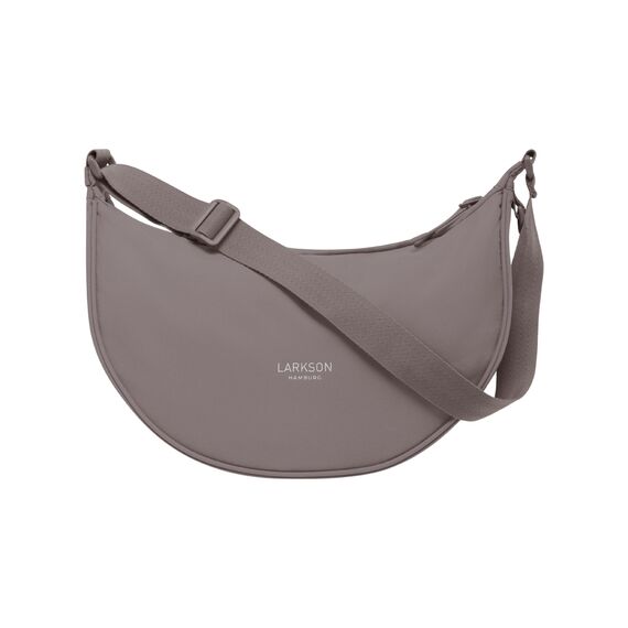 LARKSON Crossbody Bag Damen & Herren Braun - Solveig Medium - Umhängetasche im Halbmond Style - Halbrunde Schultertasche - Moon Bag Design - Wasserabweisend